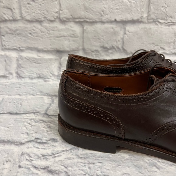 Allen Edmonds 6th Avenue Cap Toe Semi Brogue Derby Dark Brown Men’s Shoes 11 main image 8